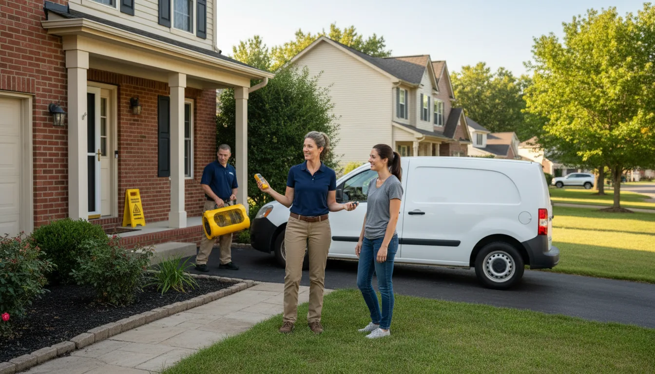 Residential water damage restoration in Rigby, ID